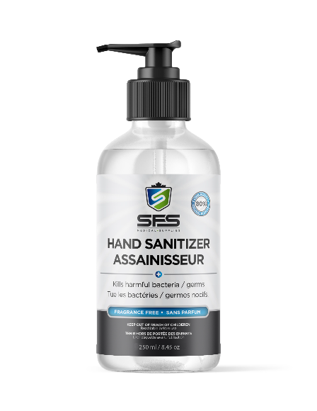 Hand Sanitizer - 250ML Pump Bottle 80% Alcohol - 6 pack