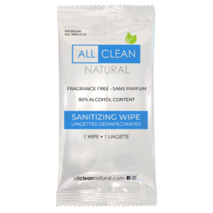 All Clean Natural Sanitizing Alcohol Wipes